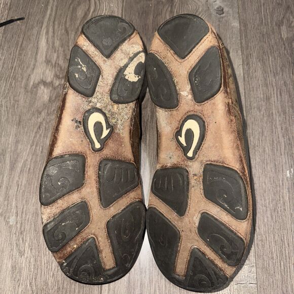 Olukai Hamakua Men's Size 11.5 Shoes Brown Leather Lace Up Chukka Ankle Boots - Picture 6 of 7